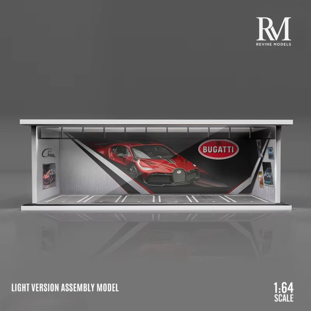 Hot Wheels Display Case 1/64 Scale LED Garage – Diecast Car Display for Collectors