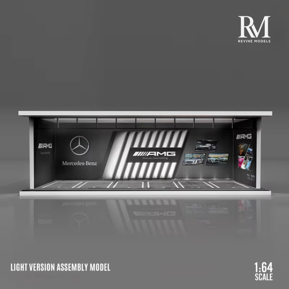 Hot Wheels Display Case 1/64 Scale LED Garage – Diecast Car Display for Collectors